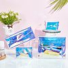 12Pcs 4 Style Laser Iridescent PVC Small Wallets AJEW-CP0005-51-4