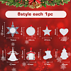 8 Sets 8 Styles Christmas Theme Sublimation Blank Alloy Pendant Decorations DIY-FH0005-64-2
