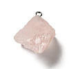 Raw Rough Natural Rose Quartz Pendants G-A028-01D-2