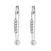 925 Sterling Silver Round with Curb Chain Hoop Earrings FS-WG0D558-01-1