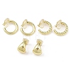 3 Pairs Brass Cuff Earrings EJEW-Z148-02G-2