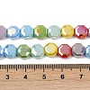 Electroplate Opaque Glass Beads Strands EGLA-G039-05A-02-4