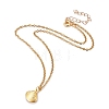 Shell Shape Pendant Necklaces NJEW-JN03078-01-2