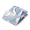 Flower Oil Painting Print Rectangle Paper Gift Storage Bags with Ribbon Handles ABAG-A011-01D-3