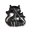 Alloy Enamel Brooches X-JEWB-P013-18EB-2