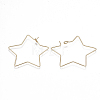 Brass Earring Hooks KK-T038-426G-2