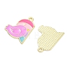 Alloy Enamel Pendants AL-CBA292F-01K-G-2