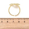 Ocean Brass Cuff Open Rings RJEW-Z129-01G-03-5