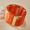 Boho Acrylic Tile Stretch Bracelets WG79D38-02-1