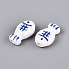 Handmade Porcelain Ceramic Beads PORC-Q005-06D-2