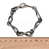 304 Stainless Steel Link Chain Bracelets for Women Men BJEW-C148-04AS-5