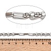 304 Stainless Steel Figaro Chains CHS-K024-03P-2
