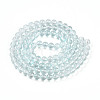 Baking Paint Transparent Glass Beads Strands DGLA-N006-8mm-07-2