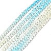 Transparent Gradient Color Glass Beads Strands X1-GLAA-H021-01B-23-2