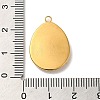 304 Stainless Steel Pendant Cabochon Settings For Enamel X-STAS-D013-01B-G-3