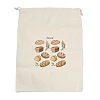 Cotton Cloth Bread Print Pouches ABAG-A012-01E-1