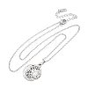 Moon & Star & Sun 304 Stainless Steel Pendant Necklaces NJEW-H059-14P-4