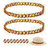 2Pcs Acrylic Link Cap Chain HJEW-CO00005-1