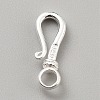 925 Sterling Silver Hook Clasps STER-WH0016-18S-1