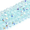 Transparent Glass Beads Strands EGLA-N016-3mm-01-1