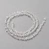 Transparent Solid Color Glass Beads Strands GLAA-L031-01-B01-3