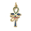 Brass Enamel Pendants KK-CBAA41C-08G-1
