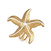 304 Stainless Steel Open Cuff Rings for Women RJEW-A081-02A-G-2