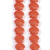 Synthetic Coral Dyed Carved Beads Strands CORA-K009-05A-02-1