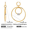 304 Stainless Steel Hoop Dangle Earrings WG8FBF3-02-1