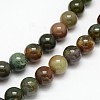 Natural Indian Agate Round Beads Strands X-G-F243-01-4mm-2