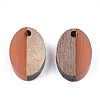 Resin & Walnut Wood Pendants RESI-S358-30G-2