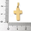Ion Plating(IP) 304 Stainless Steel Micro Pave Cubic Zirconia Pendants STAS-Z107-08G-15-3