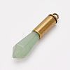 Natural Green Aventurine Pointed Pendants G-F413-02AB-1