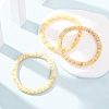 Natural Amber Beaded Stretch Bracelets for Women Men BJEW-D462-02A-4