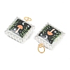 Printed Opaque Acrylic Pendants SACR-P036-01J-G-2