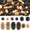 152Pcs 12 Styles Dyed Natural Maple Wood Beads WOOD-FS0002-53-1
