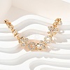 Brass Micro Pave Cubic Zirconia Chain Bracelets KK-R217-44G-3