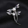 Dragonfly Alloy Rhinestone Brooch PW-WG859D6-01-5