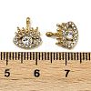 304 Stainless Steel Micro Pave Cubic Zirconia Charms STAS-K302-01B-G-3
