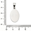 304 Stainless Steel Stamping Blank Tag Pendants STAS-H333-02P-3