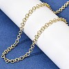 3.5MM Brass Rolo Chain Necklaces for Women NJEW-F366-02A-3