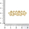 Hollow Brass Connector Charms KK-CBAE532-01L-G-3