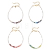 4Pcs Dyed Natural Malaysia Jade & Glass Beaded Bracelets for Women BJEW-JB13076-2