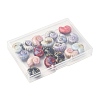 18Pcs 6 Colors Handmade Porcelain Beads for DIY Bracelet Accessories PORC-FS0001-24-6