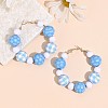 Printed Wood and Iron Beaded Bracelets for Women FS-WG2F9F5-02-1