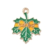 Thanksgiving Day Alloy Enamel Pendants ENAM-I077-01KCG-08-1