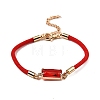 12Pcs 12 Colors Polyester Bracelets BJEW-P340-13D-G-2