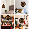 Artsy Woodsy Wheel of the Year Wood Witch Calendar Hanging Wall Decorations HJEW-WH0027-024-7
