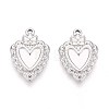 304 Stainless Steel Pendant Cabochon Settings STAS-T067-03P-1