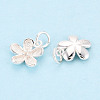 925 Sterling Silver Flower Charms STER-T009-06S-2